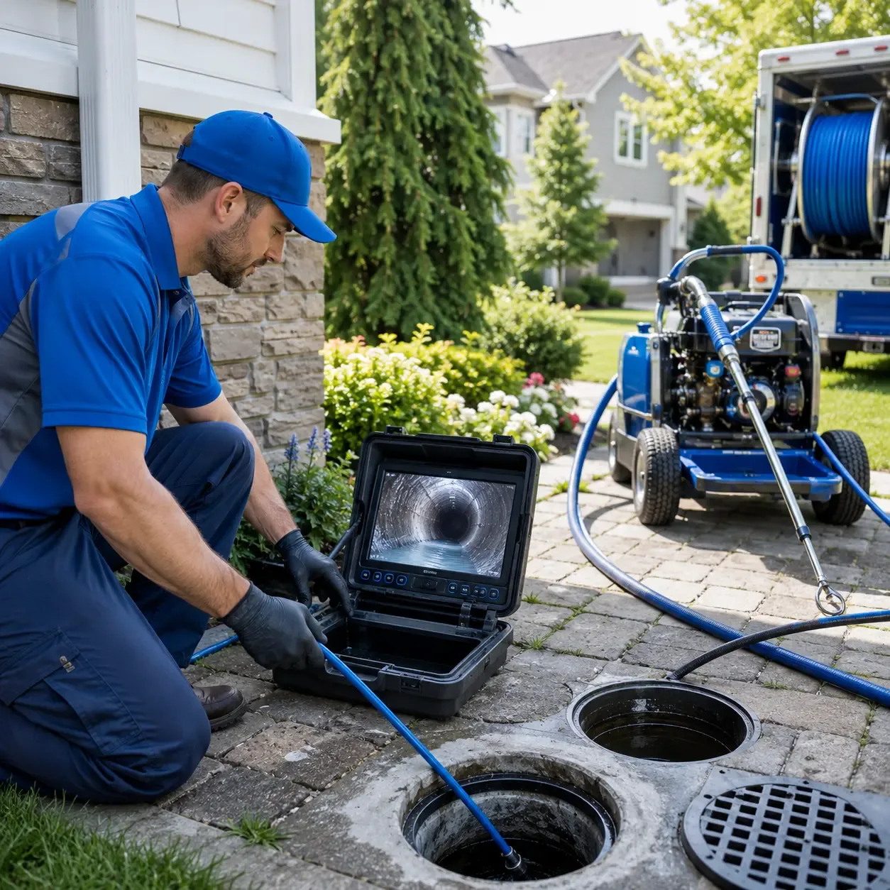 Outdoor drain cleaning professionals serving Blue Bell, PA